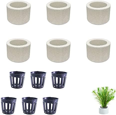 12 Stück Aquarium Pflanzen Ringe - Keramik Halter Für Wasserpflanzen, 4.5cm