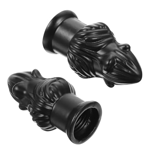 Gadpiparty 2 Stück Lampen-Endstücke, Bodenleuchte, Zinklegierung, stilvoll, dekorativ, praktisches Lampen-Zubehör mit 10 mm Innengewinde und Bodenleuchte für Wohnzimmer und Restaurant