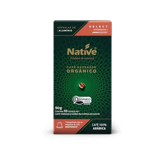 Native, Café Orgânico em Cápsula Select 50g - Compatível com Nespresso, contém 10 cápsulas