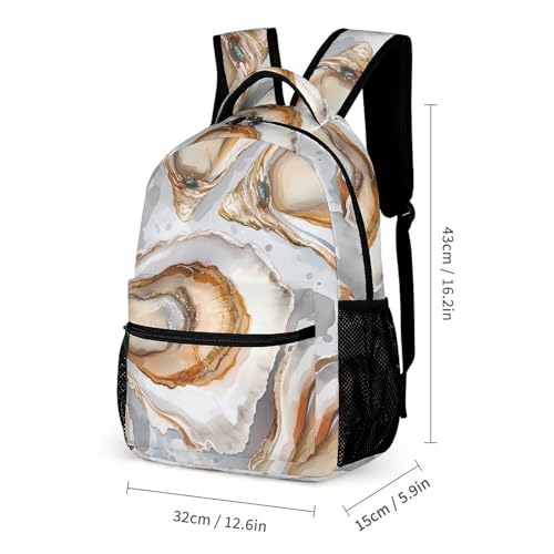 Oysters 3 PCS Backpack Set Casual Daypack with Insulated Lunch Bag & Pencil Case2