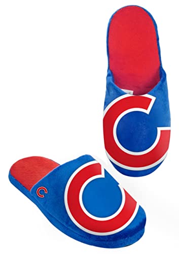 Forever Collectibles MLB Chicago Cubs SLPMBBLGRSCC Slippers, Team Colors, One Size