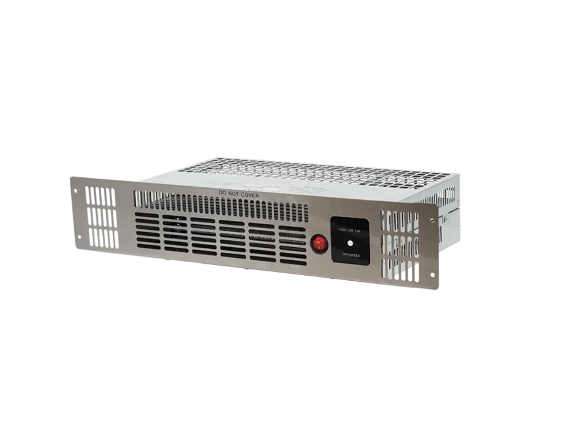 Eterna E12PH2 Plinth Fan Heater 2KW with RF Thermostat and Remote Control - Steel with Optional White/Brown Fascias Included