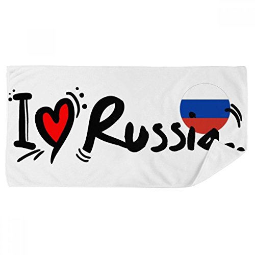 Serviette de bain Russie multicolore, id&eacute;e cadeau originale de 35x70 cm