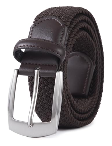 Image of Fabio Valenti Canvas Elastic Fabric Woven Stretch Braided Belts for Men Women Junior with Multicolored /Full Sizes