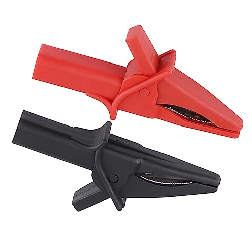 Watris Veiyi 2 Stück Krokodilklemmen, Vollisolierte Krokodilklemmen, Große Alligator-Clips, Ersatz für DSO3064 HT18A