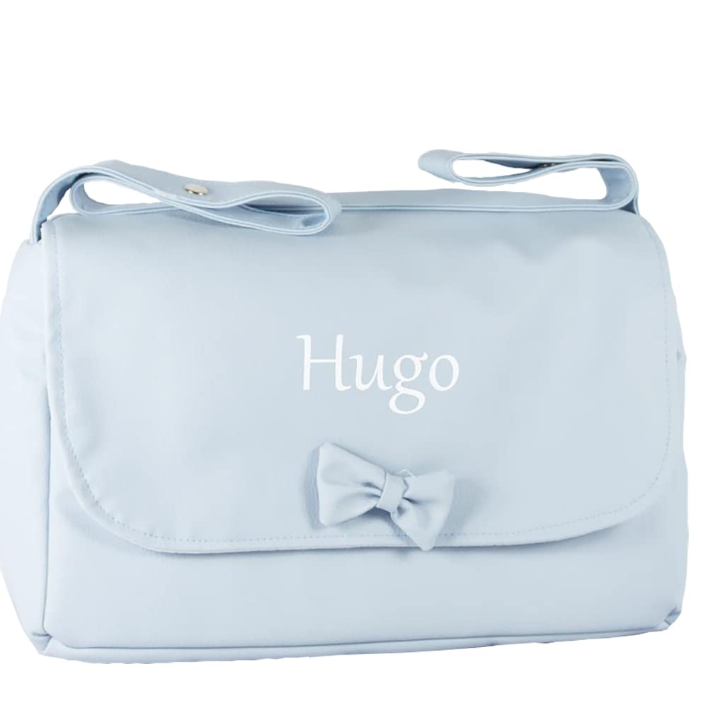 CALLE DEL REGALO Bolso Azul para Carrito o Cochecito de bebé Personalizado con Nombre