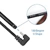 Poyiccot USB Type C Cable 3A Fast Charging, 180 Degree USB C Cable, U Shaped USB C Charging Cable, Type A to C Nylon Braided Data Sync Transfer Cord for Phone and Galaxy Devices, 5feet