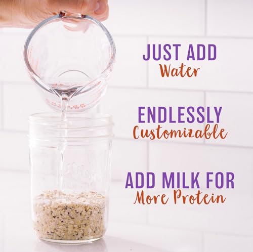 Image of Oatsome Maple Overnight Oats with Flax and Chia, Gluten-Free Oatmeal with 6g of Protein, 7.8oz Bag (Pack of 2)