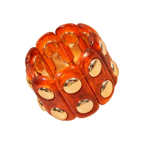 [faytobe] Color Grade Rosin Ellipsoidal Bangle Flexible Stretch Plan Topological Jewelry for Everyday Wear Parties Donations Ret
