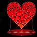 Produktbild Jinson well 3D liebe herz Nachtlicht Lampe optische Nacht licht Illusion 7 Farbwechsel Schreibtisch Dekoration Lampen USB Spielzeug