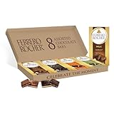 Ferrero Rocher Premium Hazelnut chocolate bars, Milk, Dark, Macadamia, Salted Caramel, 8 Pack, 3.1 oz Each