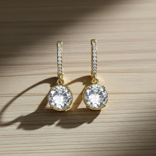 Image of ECLATS Large Stone drop Earrings for Girls and Women