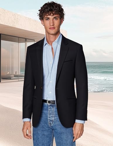 MYMRIN Jacke Herren Herbst Frühling Flammenförmiger Farbe Sakko Herren Sportlich Modern Stretch Blazer Männer Slim Fit Freizeit Jackett Business Anzugjacke(Schwarz,2XL)