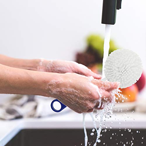 IMIKEYA Escova de limpeza de decantador de vinho flexível para garrafas de vidro