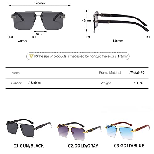 CGZWFERA-Mirror Leg Metal Sunglasses Irregular Sunglasses In For Punk3