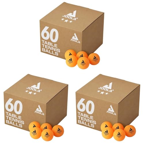 Image of JOOLA Training 3 Star Table Tennis Balls - 40+mm Regulation Bulk Ping Pong Balls for Competition and Recreational Play - Fun as a Cat Toy - Indoor and Outdoor Compatible