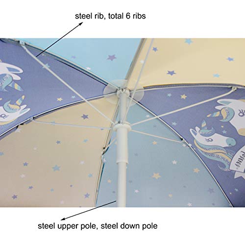 Ammsun 47 Inch Seaside Beach Umbrella For Sand And Water Table - Kids Durable Umbrellas For Children Beach Camping Garden Outdoor Play Shade #TOP3