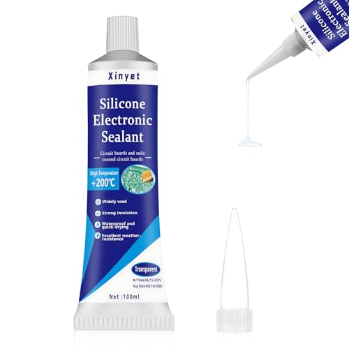 Xinyet 100ml Gel Isolant Electrique, Isolant Electrique Liquide, Gel Etancheite Electrique, Forte Fluidité, Imperméable et Séchage Rapide, Convient aux Circuits...