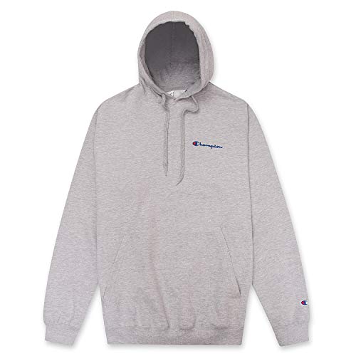 Champion Hoodie Mens Big & Tall Embroidered Pullover Champion Hoodies Sweatshirt Heather Grey 2XT