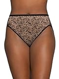 Vanity Fair Women's Illumination Hi Cut Panties (Regular & Plus Size), Toffee Leopard Print, 8