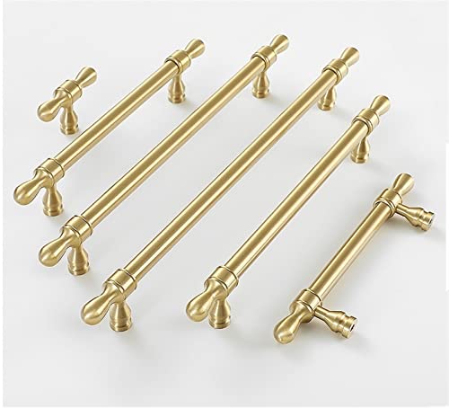 Poignée garde-robe satinée et bouton de placard pour quincaillerie de meuble vintage - 2