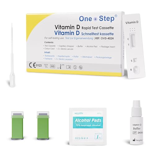 Vitamin D Test Kit - Check for Deficiency & Insufficiency - 1 Vitamin D Testing Kit - Easy Home Testing for Accurate Results