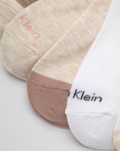 Image of Calvin Klein Womens No Show Socks - 12 Pack Flat Knit Cushioned Athletic Low Cut Socks for Women for Sports and Running