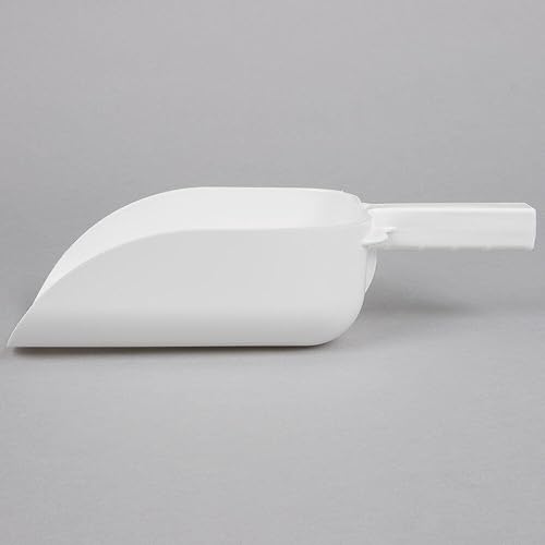 Miniatura 6 de Juego de 2 cucharas de plástico de polipropileno de 64 onzas para hielo, color blanco, apto para lavavajillas, para bodas, bar, cubeta de hielo,