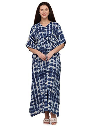 Image of SEREIN Women's Crepe Kaftan Maxi Casual Dress