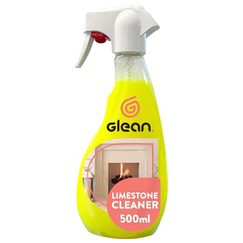 GLEAN Limestone Cleaner Spray | 500ml | Effective Natural Stone Fireplace Detergent | Limestone Stain Remover for Fireplaces Hearths Slate & Mantles | Cleans Soot Smoke Grease & Tar