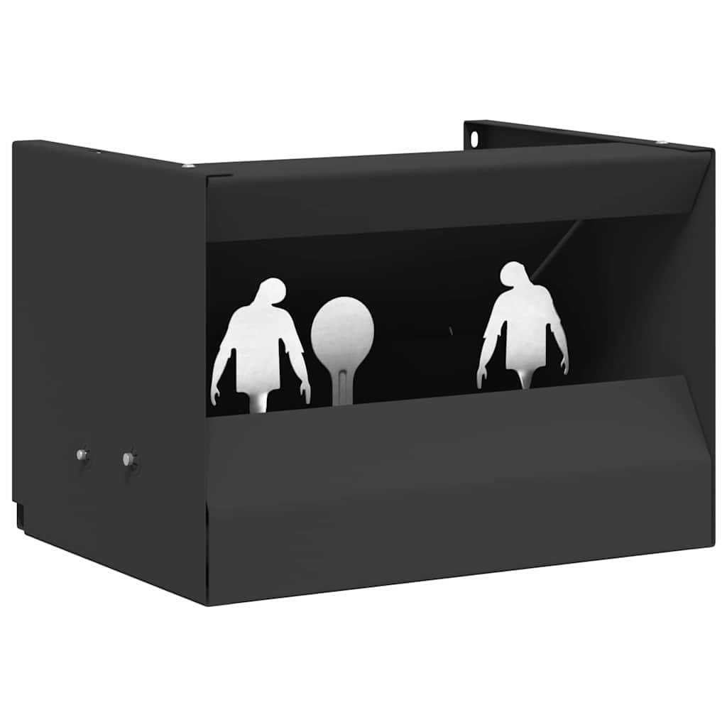Kugelfangbox Schwarz Stahl 29 x 22 x 20 cm kompakt für Schießstand und Outdoor Training mit robuster Konstruktion und einfacher Handhabung ideal für Sportschütze und Jagd Zubehör