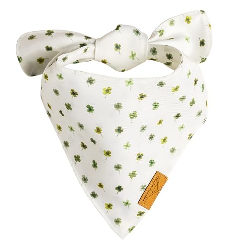 RemyRoo-Small-Dog-Bandanas-2-Pack-Lucky-Set-Premium-Durable-Adjustable-Polyester-Fabric-Patented-Shape-Boy-Girl-Dog-Bandanas-Pack-of-Bandanas-for-Dogs RemyRoo Small Dog Bandanas 2 Pack Lucky Set Premium Durable Adjustable Polyester Fabric Patented Shape Boy Girl Dog Bandanas Pack of Bandanas for Dogs