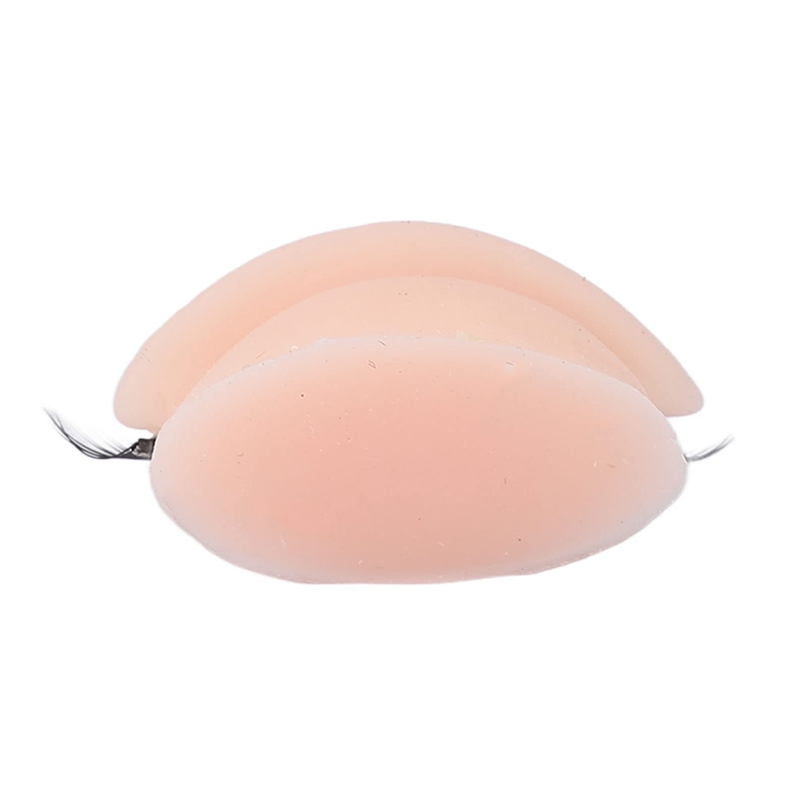 3 Pary żywych Sztucznych Rzęs do ćwiczeń Rzęs na Głowie Manekina, Powieki Silikonowe dla Nowicjuszy, Silikon i Włókno Chemiczne (PINK)