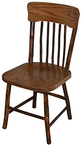 Furniture Barn Hickory Panel Back Dining Chair Walnut