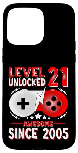 Level 21 Unlocked Birthday 21 Years Old Gifts 21st Birthday �X�}�z�P�[�X iPhone 15 Pro Max �p