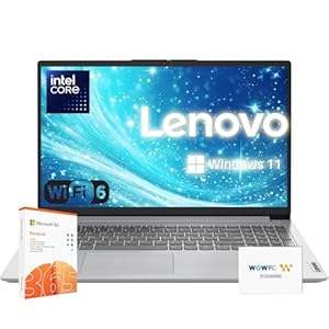 Lenovo Premium Series IdeaPad Laptop | Latest Model | 12GB RAM | 256GB SSD | 1 Year Office 365 w/ 1TB Cloud Storage | Intel Core | 15.6″ | Numeric Keypad | WiFi 6 | Win 11 | w/WOWPC Recovery USB