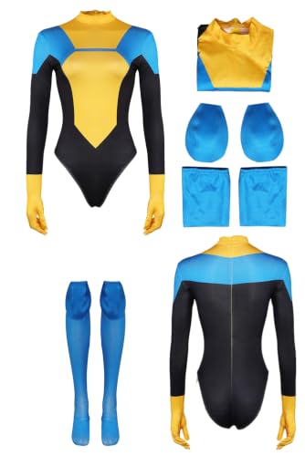 Wocloey Invincible Cosplay Terra Grayson Costume Jumpsuit Halloween Outfit