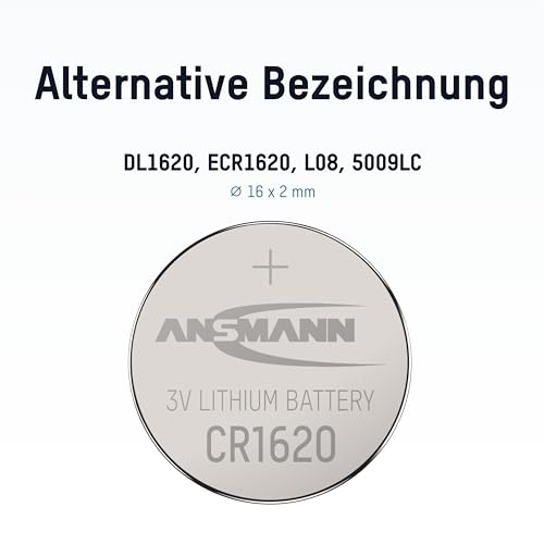 ANSMANN 5020072 Knofpzelle Batterie Lithium CR 1620 - 3V – Ansicht 2