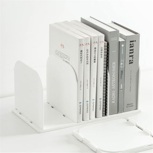 Séparateurs d'étagère avec espacement réglable et trois sections de rangement de bureau - 3