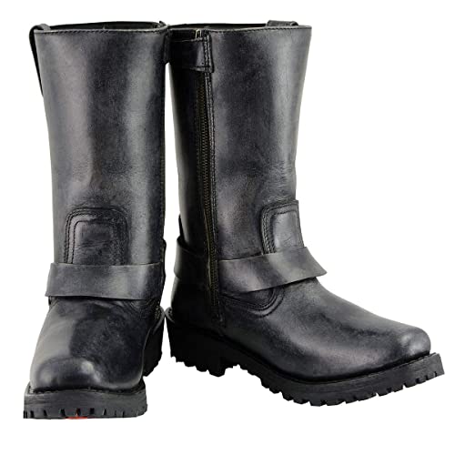 Image of Milwaukee Leather Women's Premium Leather Motorcycle Harness Boots Collection MBL - 10