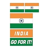 インド フェイスシール 国旗＆メッセージ 3種5枚セット