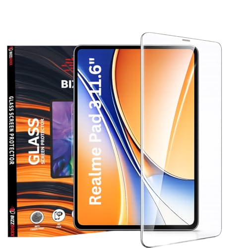 Image of Edge to Edge Screen Protector Guard for realme Pad 3 11.6 inch Tempered Glass for realme Pad3 11.6 inch Tablet (2.5D Curved Edge Temper) - 1 Pack With Installation Kit