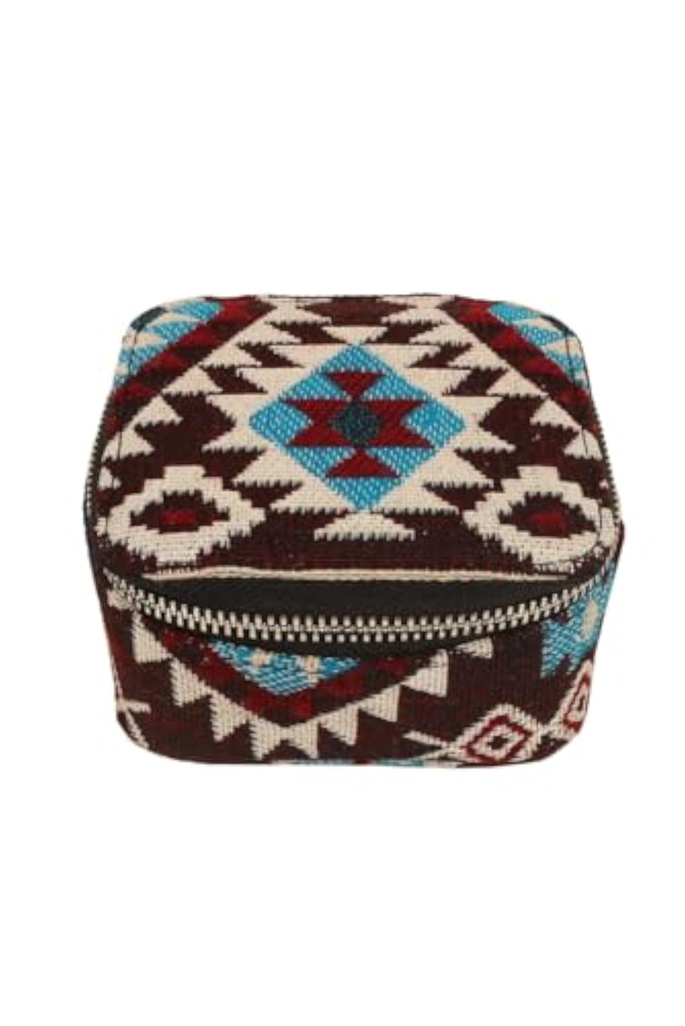 Square Handloom Jewellery Case, Iolite
