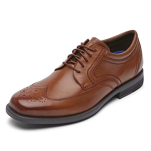 Rockport Men's Isaac Wingtip Oxford, British Tan, 9.5 UK