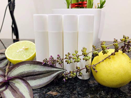 Image of 5 Grams White Empty Chapstick Lip Stick Tube Container for Lip Balm Lipstick Cosmetic & Makeup Use Pack of 20