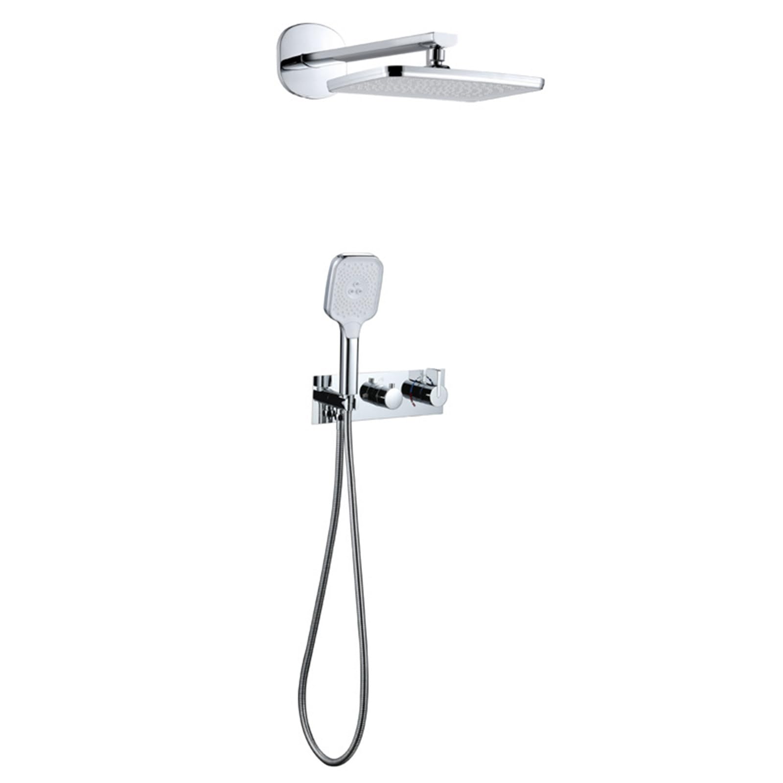 Ensemble de robinetterie de douche effet pluie pour salle de bain