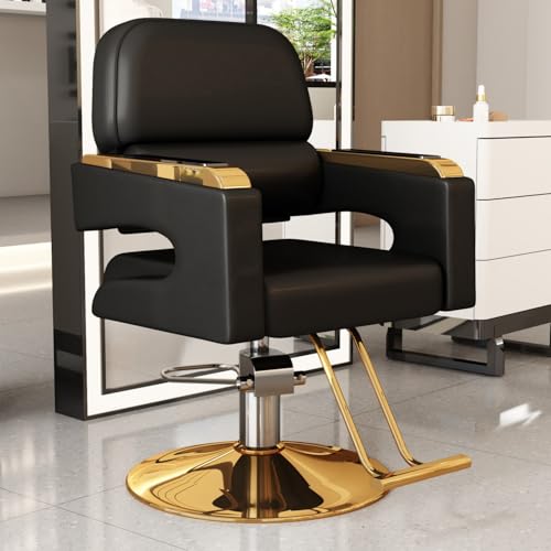 Sperimenta il massimo comfort: questa sedia da barbiere dispone di una rotazione a 360 gradi e di una potente pompa idraulica per una facile regolazione dell'altezza. Progettato per un uso professionale, combina stile e funzionalità, rendendolo perfetto per saloni e barbieri. Goditi la miscela ideale di supporto ed eleganza nel tuo spazio di lavoro.