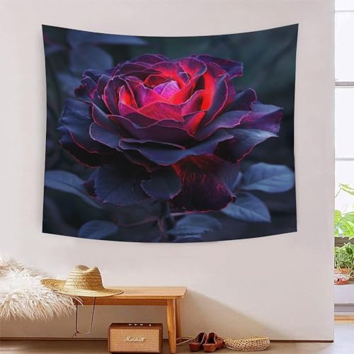 Tapisserie 150x200cm roses colorées 3D grand format pour décoration murale