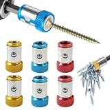 GXGM 6 Pièces Porte-Embouts Magnétique Anneau Magnetique, Convient Aux Embouts de Tournevis à Double tête de Diamètre, Tournevis à Double têteTête Cruciforme PH2 Tournevis(3 Couleur