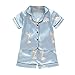 Mbby Pigiama Bambino, Set Pigiami Estivi Bambino con Maniche Corte e Pantaloncini, Abbigliamento Estivo per Ragazzo Bambina da 0-3 Anni, Pigiamini con Stampa Cartoon, Idea Regalo Bambini